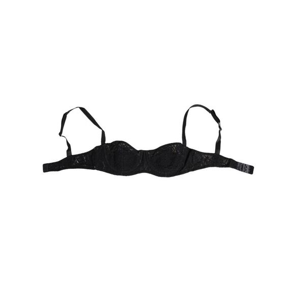 Dolce & Gabbana Black Lace Underwire Bra Lingerie Women's Underwear - Picture 1 of 3